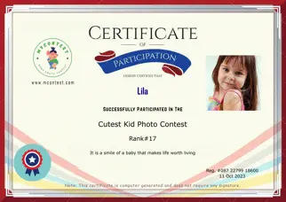 Certificate Preview