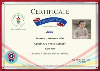Certificate Preview