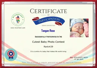 Certificate Preview