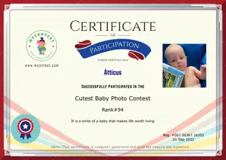 Certificate Preview