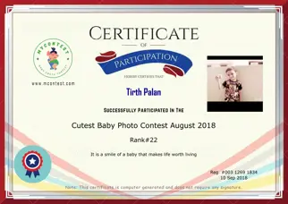 Certificate Preview