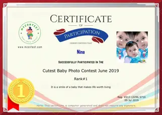 Certificate Preview