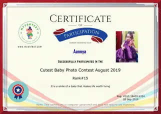 Certificate Preview