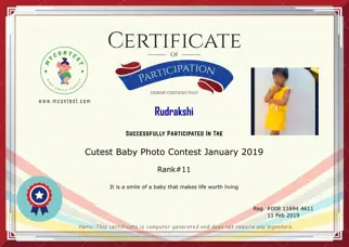 Certificate Preview
