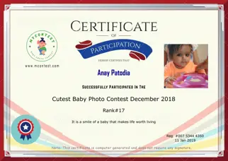 Certificate Preview
