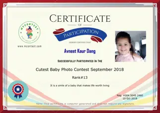 Certificate Preview