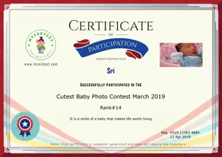 Certificate Preview