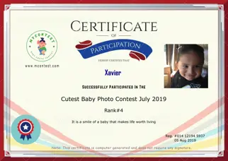 Certificate Preview