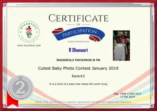 Certificate Preview