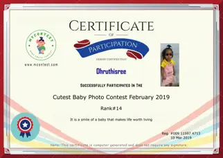 Certificate Preview