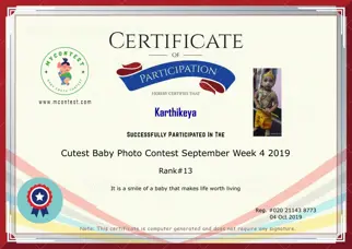 Certificate Preview