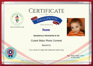 Certificate Preview