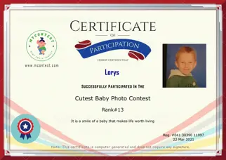 Certificate Preview