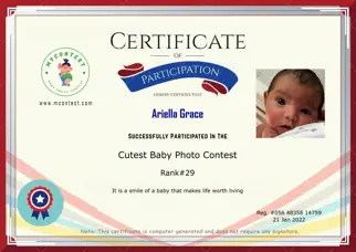 Certificate Preview