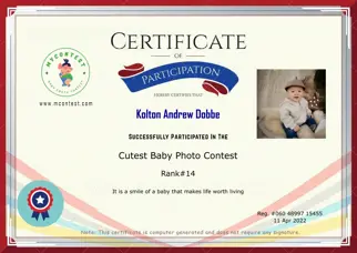 Certificate Preview