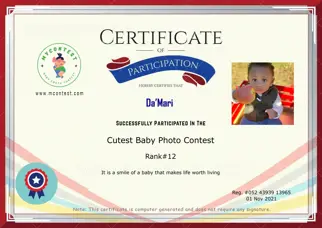 Certificate Preview