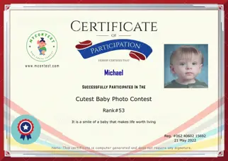 Certificate Preview