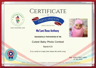 Certificate Preview