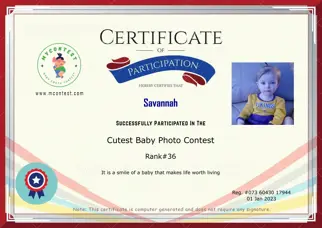 Certificate Preview