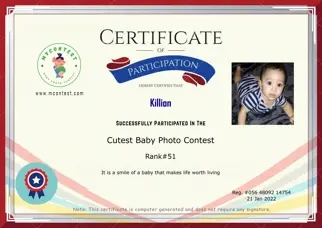 Certificate Preview