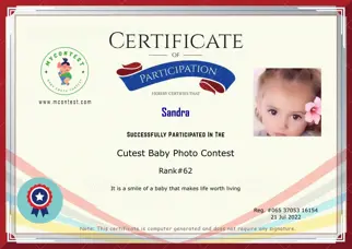 Certificate Preview