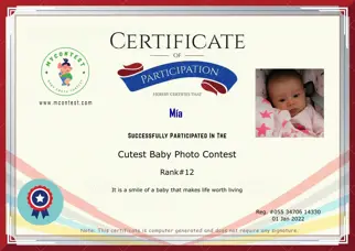 Certificate Preview