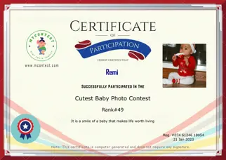 Certificate Preview