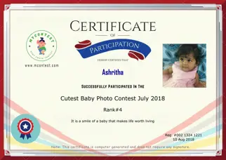 Certificate Preview