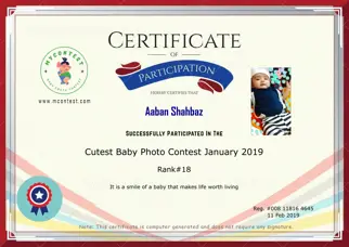 Certificate Preview