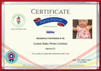 Certificate Preview