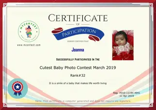 Certificate Preview