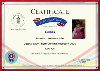 Certificate Preview
