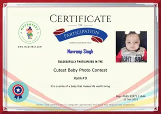 Certificate Preview