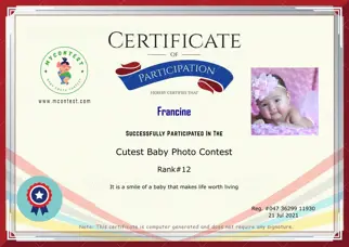 Certificate Preview