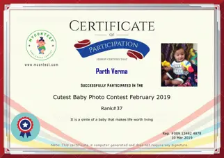 Certificate Preview