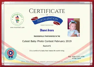 Certificate Preview