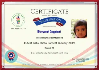 Certificate Preview
