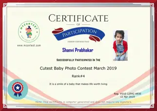 Certificate Preview