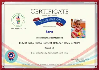 Certificate Preview