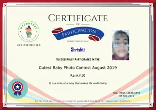 Certificate Preview