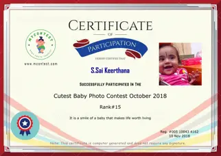 Certificate Preview