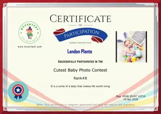 Certificate Preview