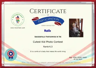 Certificate Preview