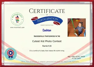 Certificate Preview