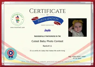 Certificate Preview