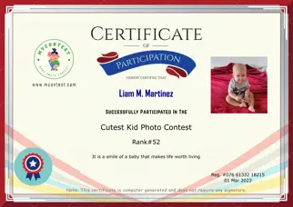 Certificate Preview