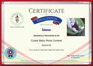 Certificate Preview