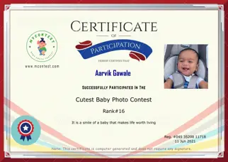 Certificate Preview