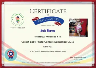 Certificate Preview