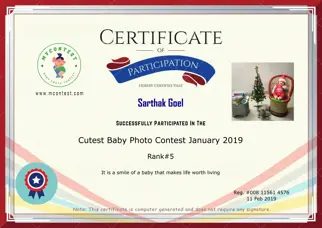 Certificate Preview